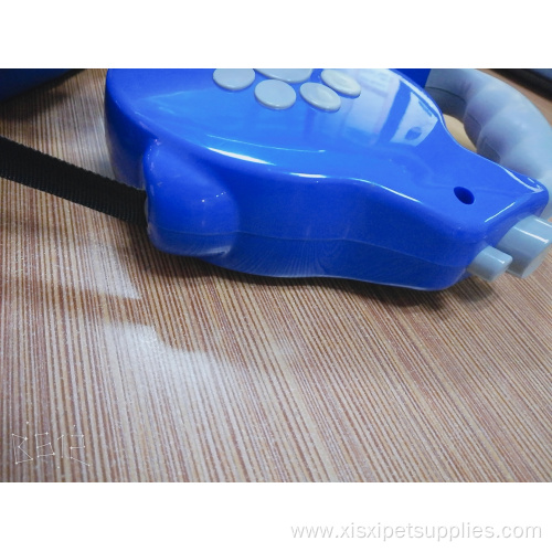 Portable Paw Embossed Retractable Dog Leashwith Dog Collar